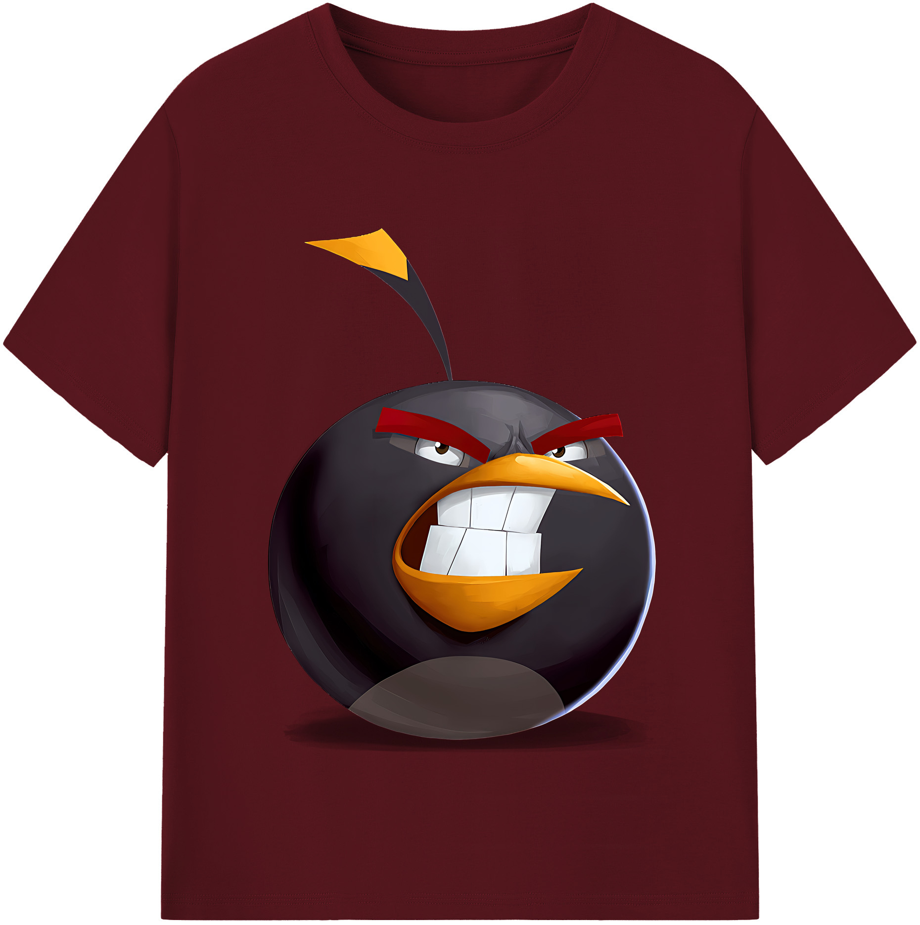 （画像用） Angry Birds アングリーバード 綿100％半袖Tシャツ（フロントプリント）